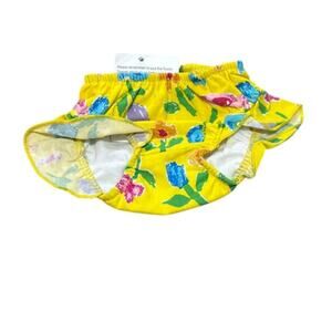 Flap Happy Swim Diaper Floral Ruffled Made in USA Size XS 10-15 pounds New